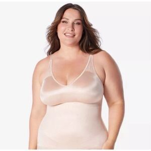 Ruby Ribbon Pin-Up Lace Cami in Pale Nude New Size 48